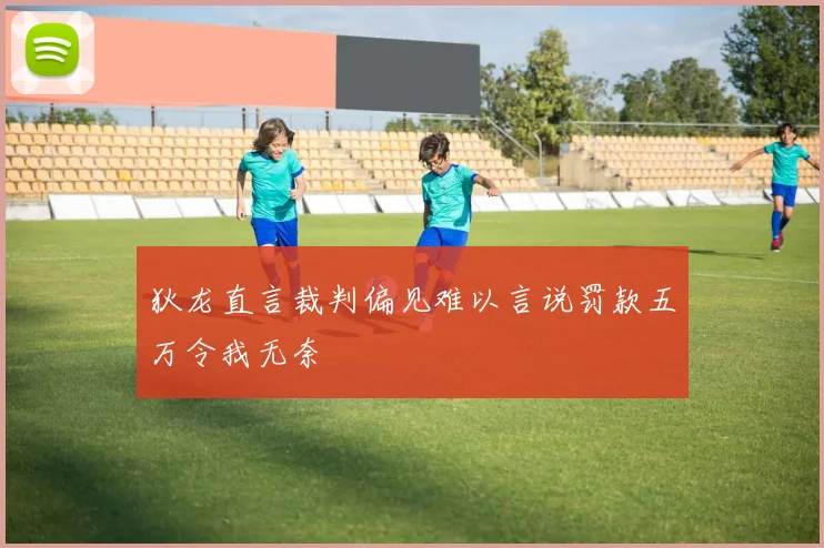 狄龙直言裁判偏见难以言说罚款五万令我无奈